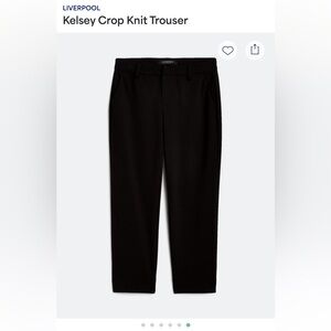 Liverpool Kelsey Crop Knit Trouser Size 14